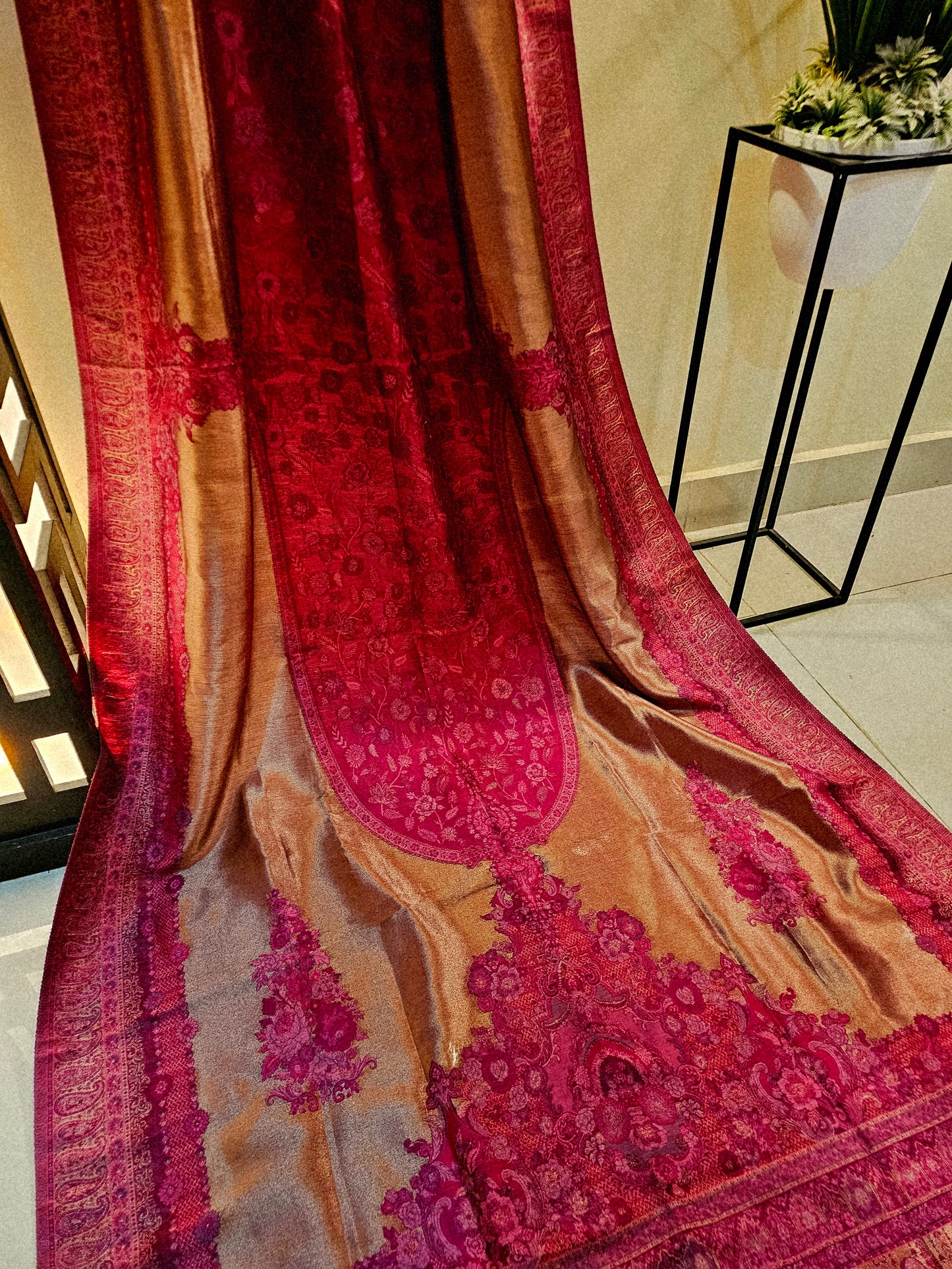 Silky moonlight kaani shawl/dupata