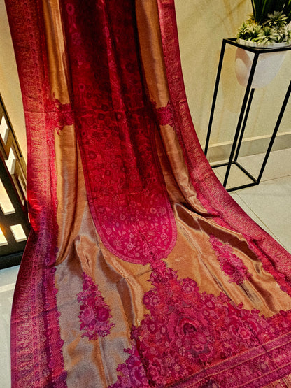 Silky moonlight kaani shawl/dupata