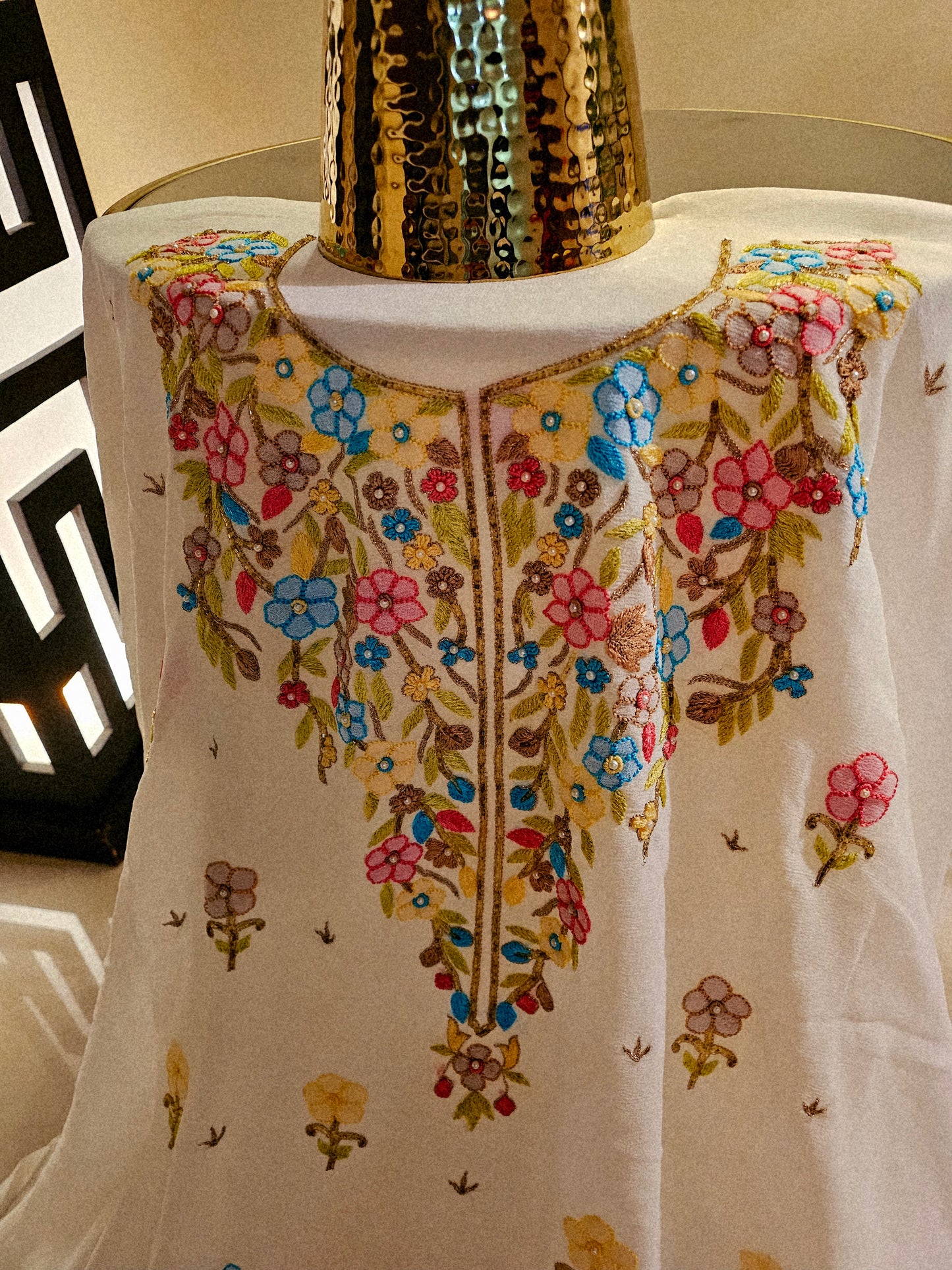 Chikankari georgete shirt