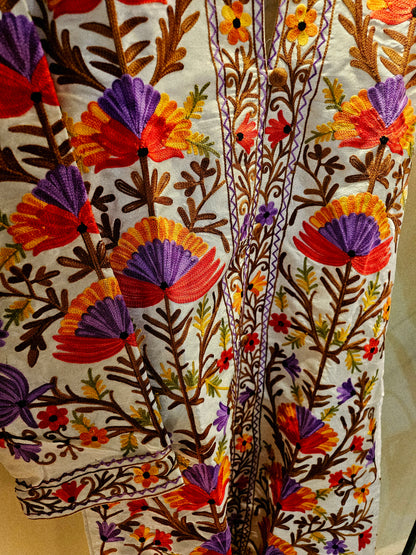 Silk Embroidered coat