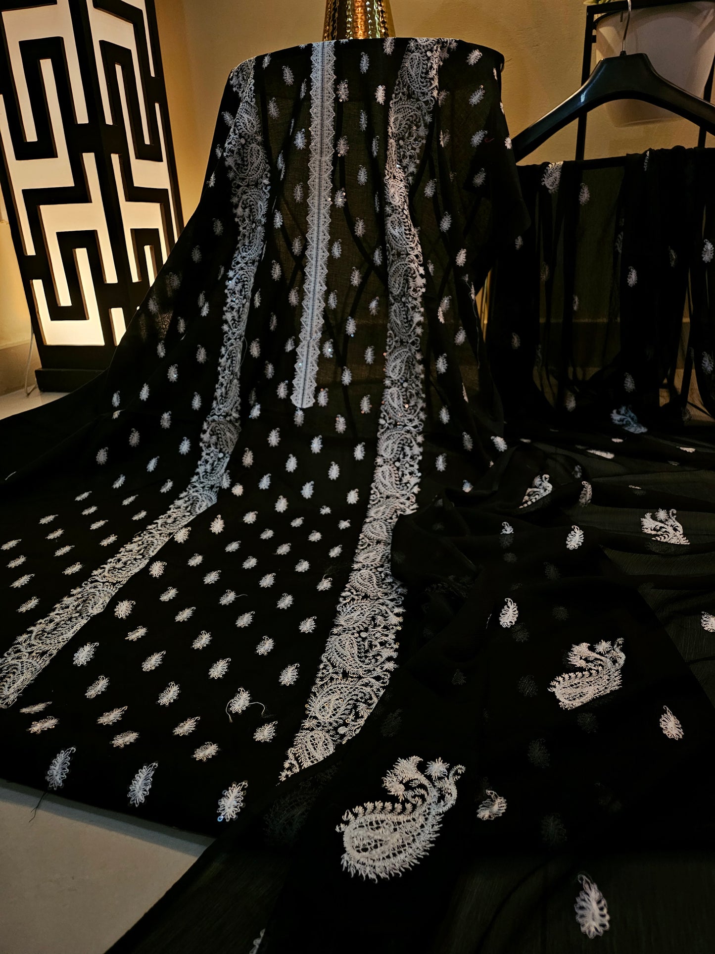 Lawn embroidered two piece