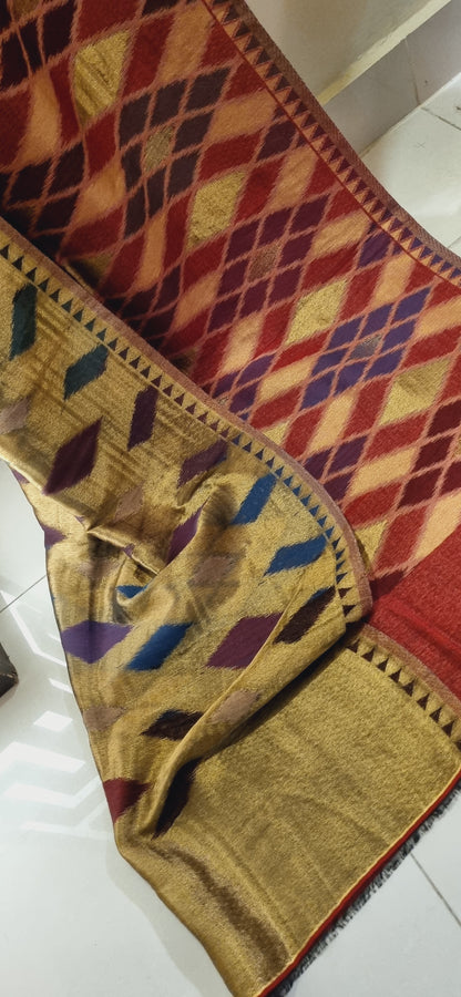 Reversible Moonlight kaani shawl