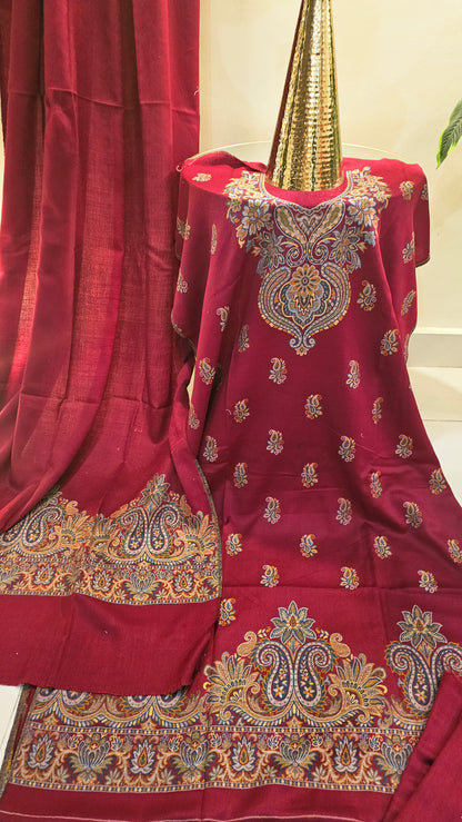 Kaani suit: Pashmina