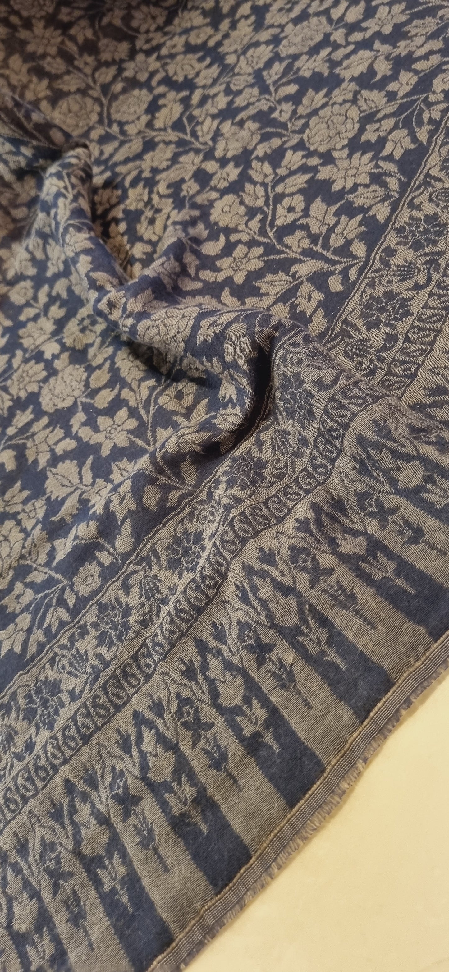 Reversible pashmina kaani shawls