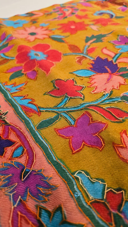 Kalamkar embroidered: Pashmina