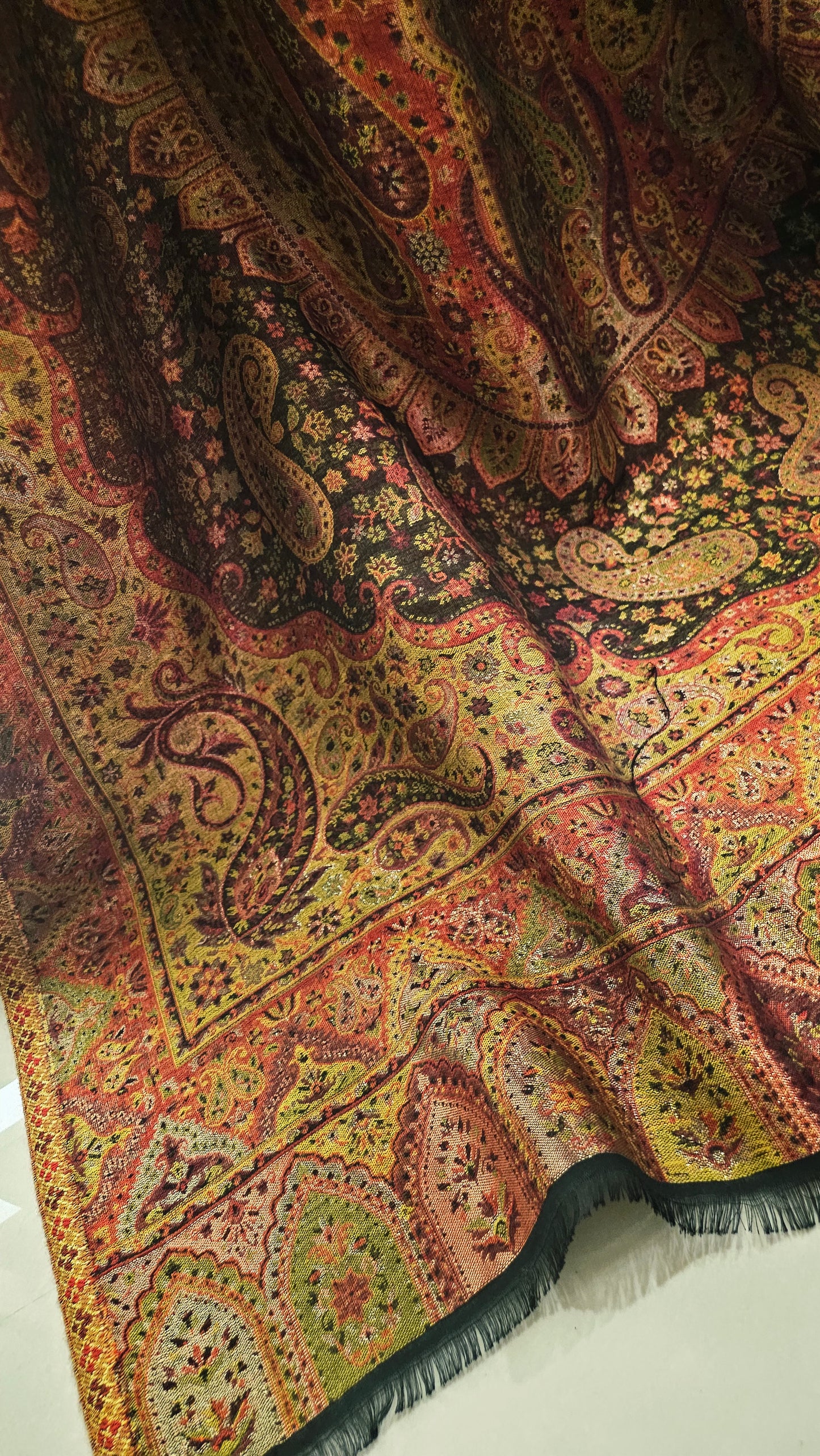 Gandhara reversible kaani: shawl