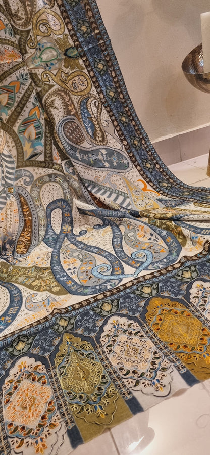 Reelkar embroidered pashmina