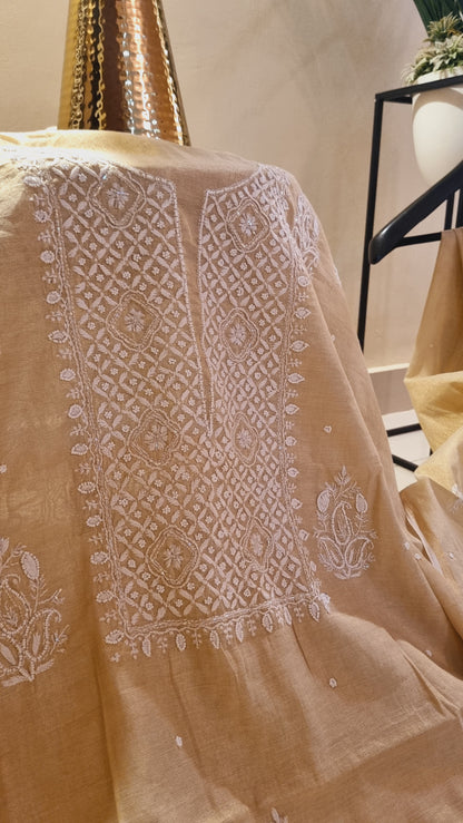 Chanderi silk suit