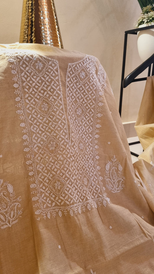 Chanderi silk suit