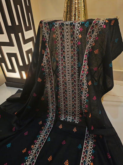 Lawn embroidered two piece