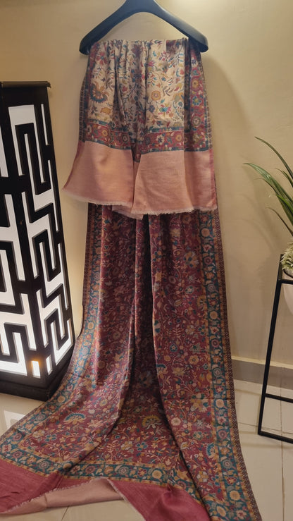 Reversible kaani shawl