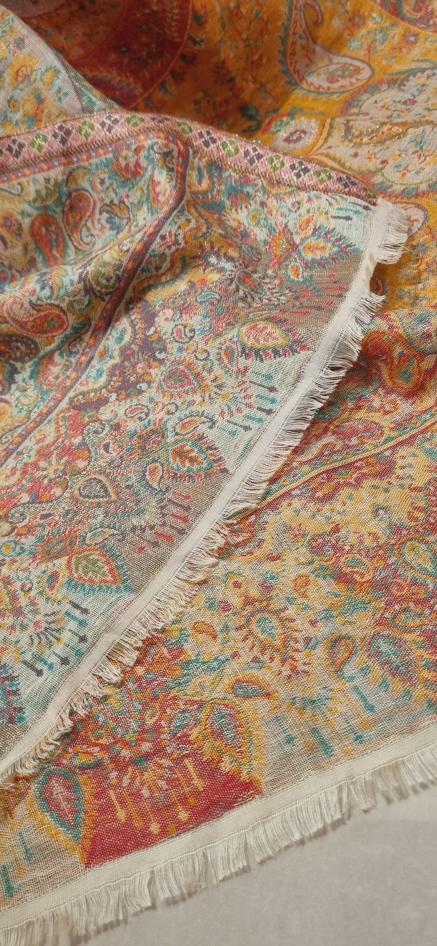 Reversible moonlight gandhara kaani reversible shawl