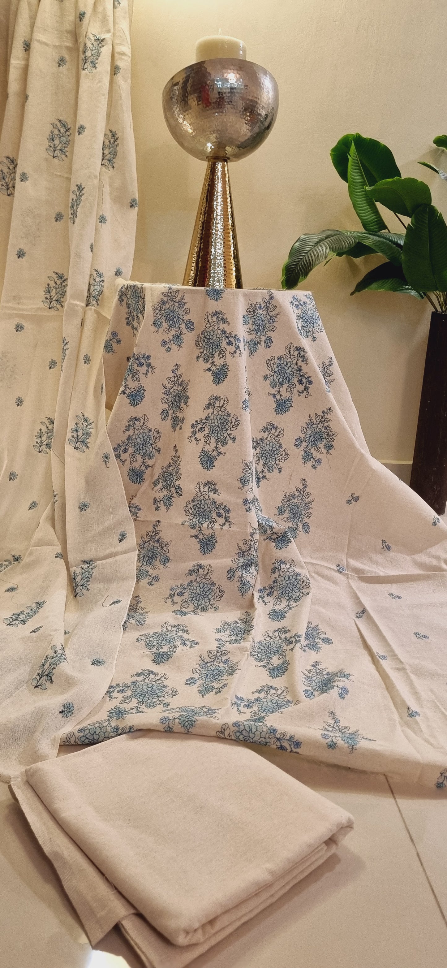 Embroidered three piece suit