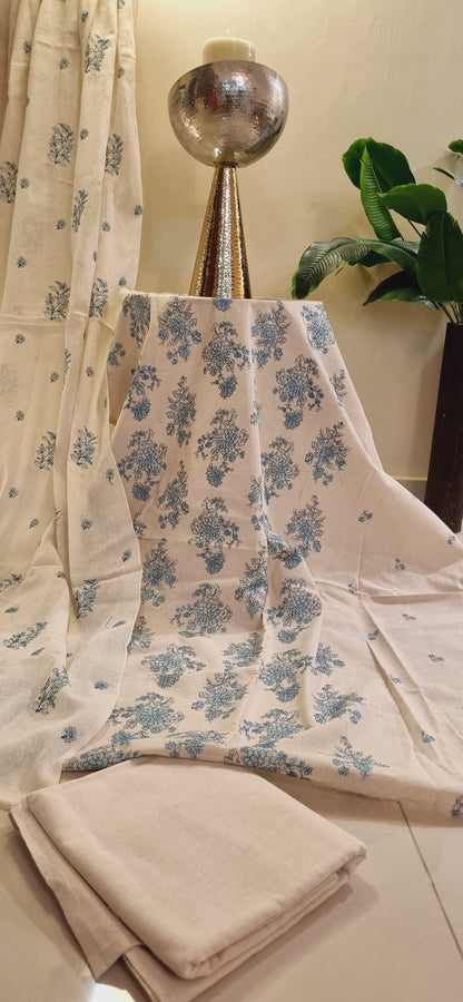 Embroidered three piece suit