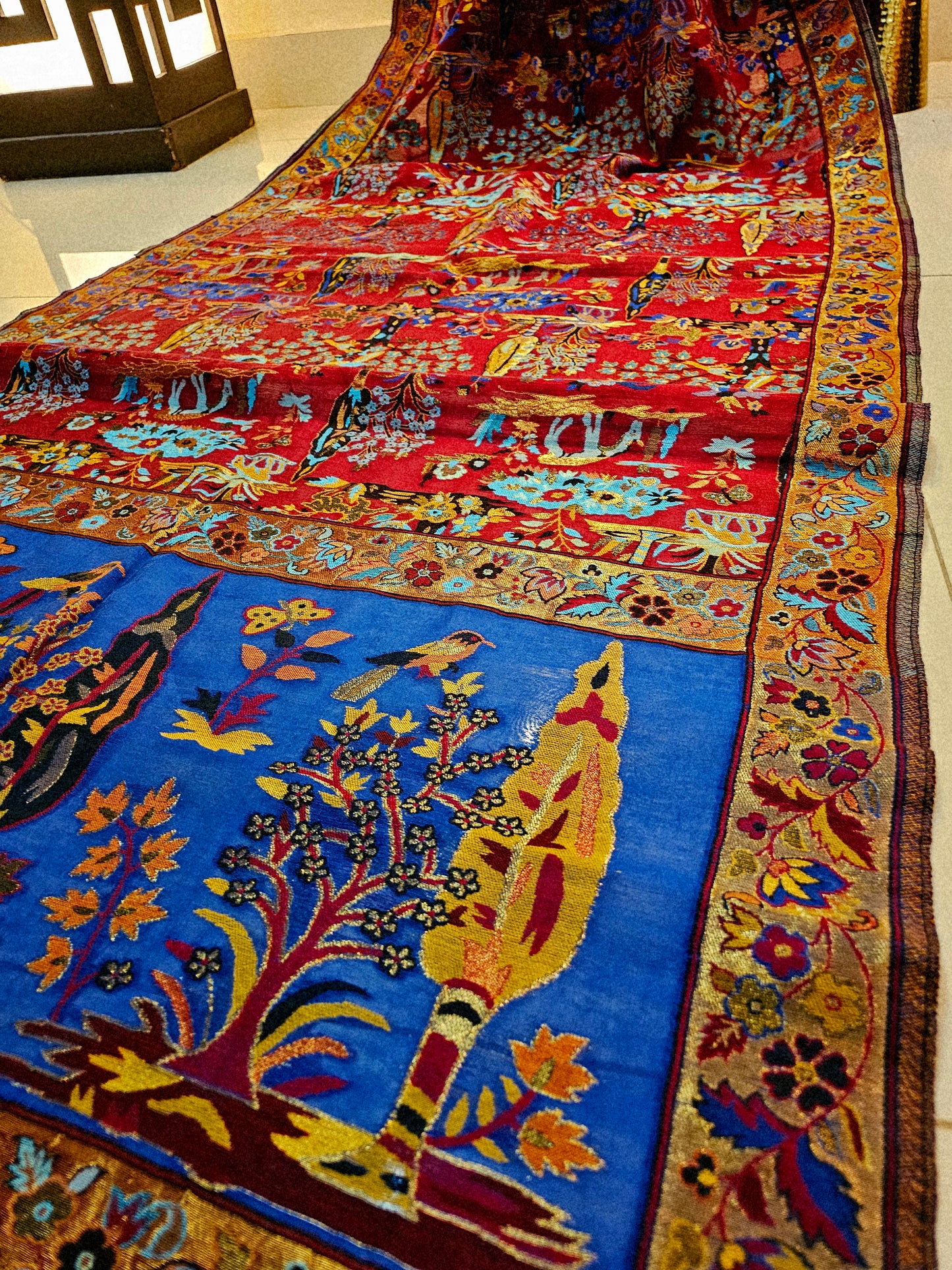 Silk kaani minishawl