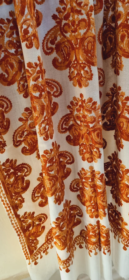 Pashmina embroidered minishawl