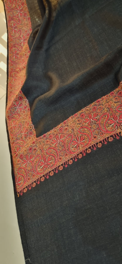 Papermachi embroidered pashmina