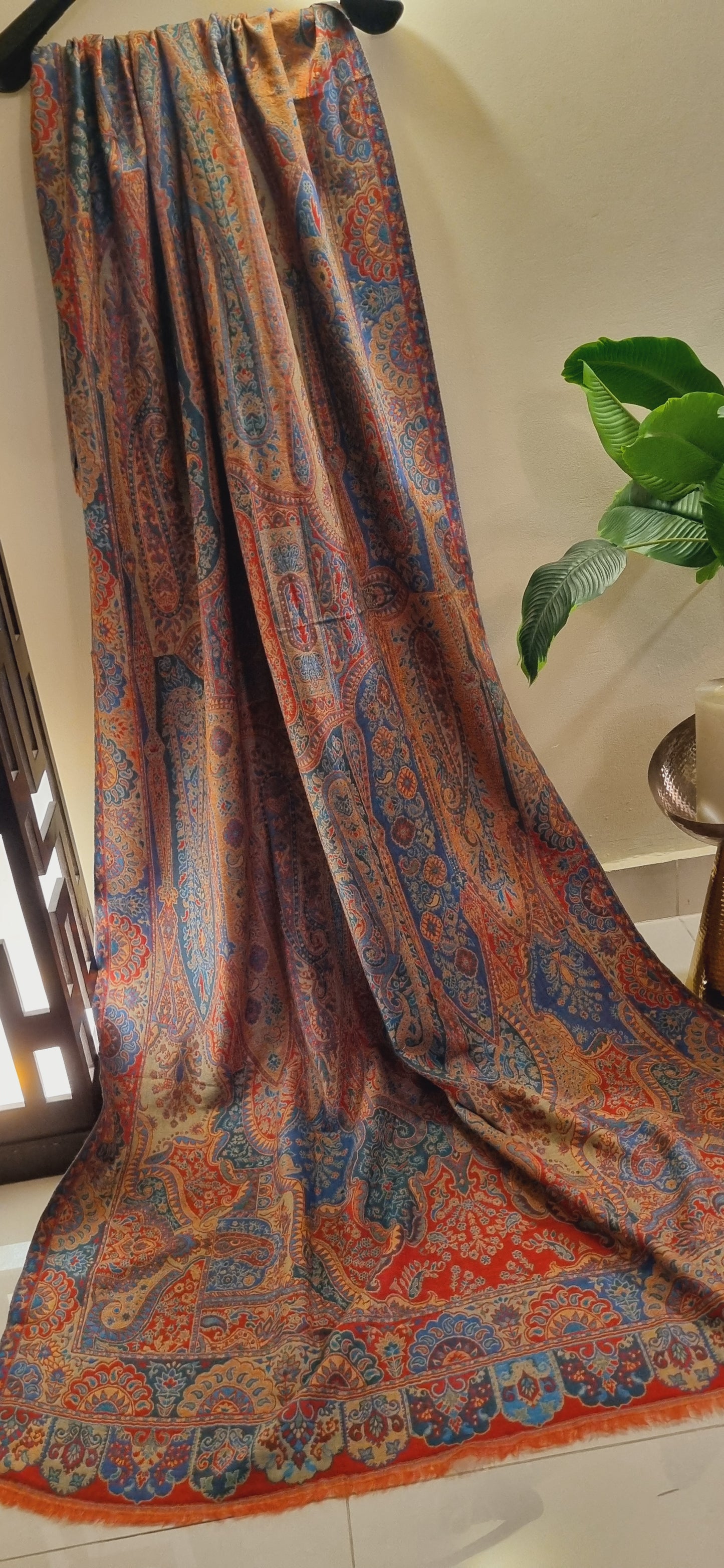 Reversible persian kaani shawl