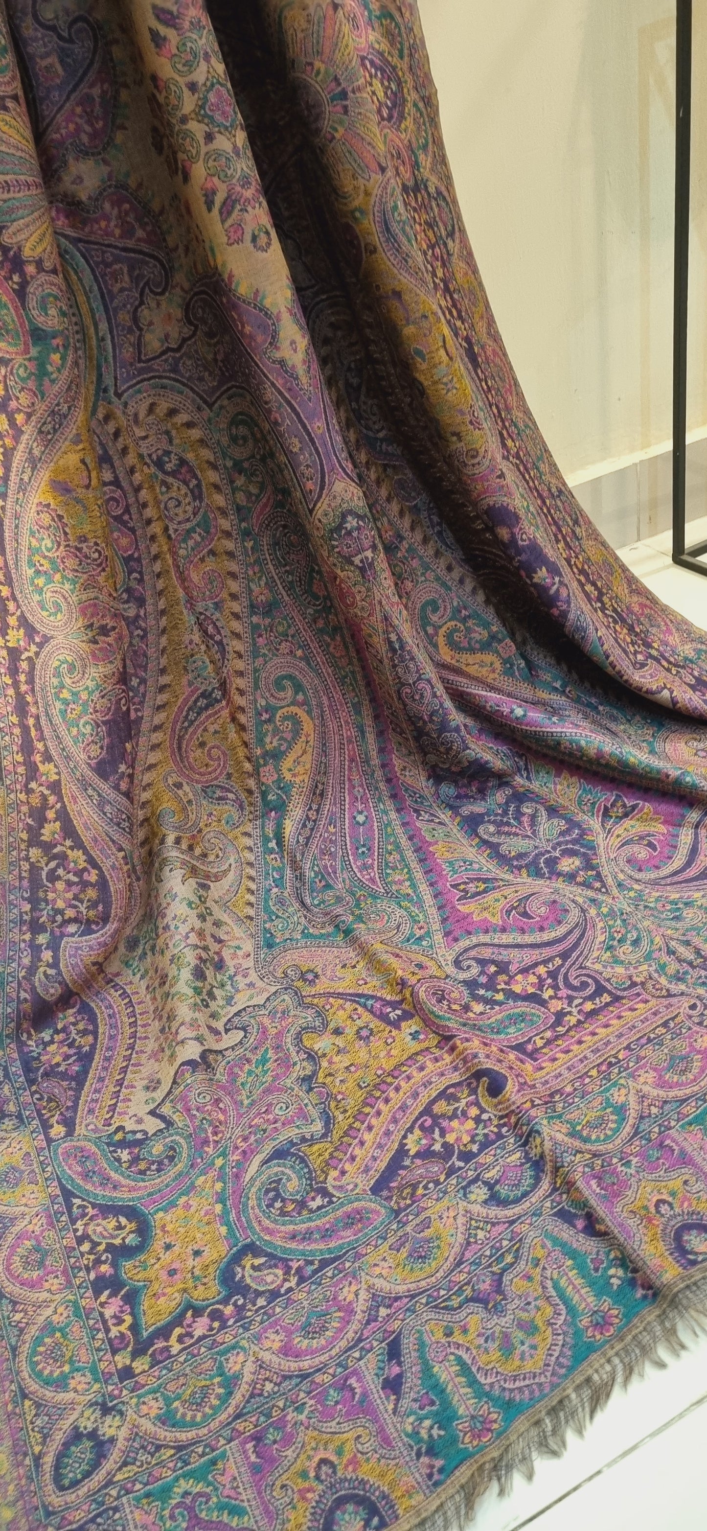 Reversible Persian kaani shawl