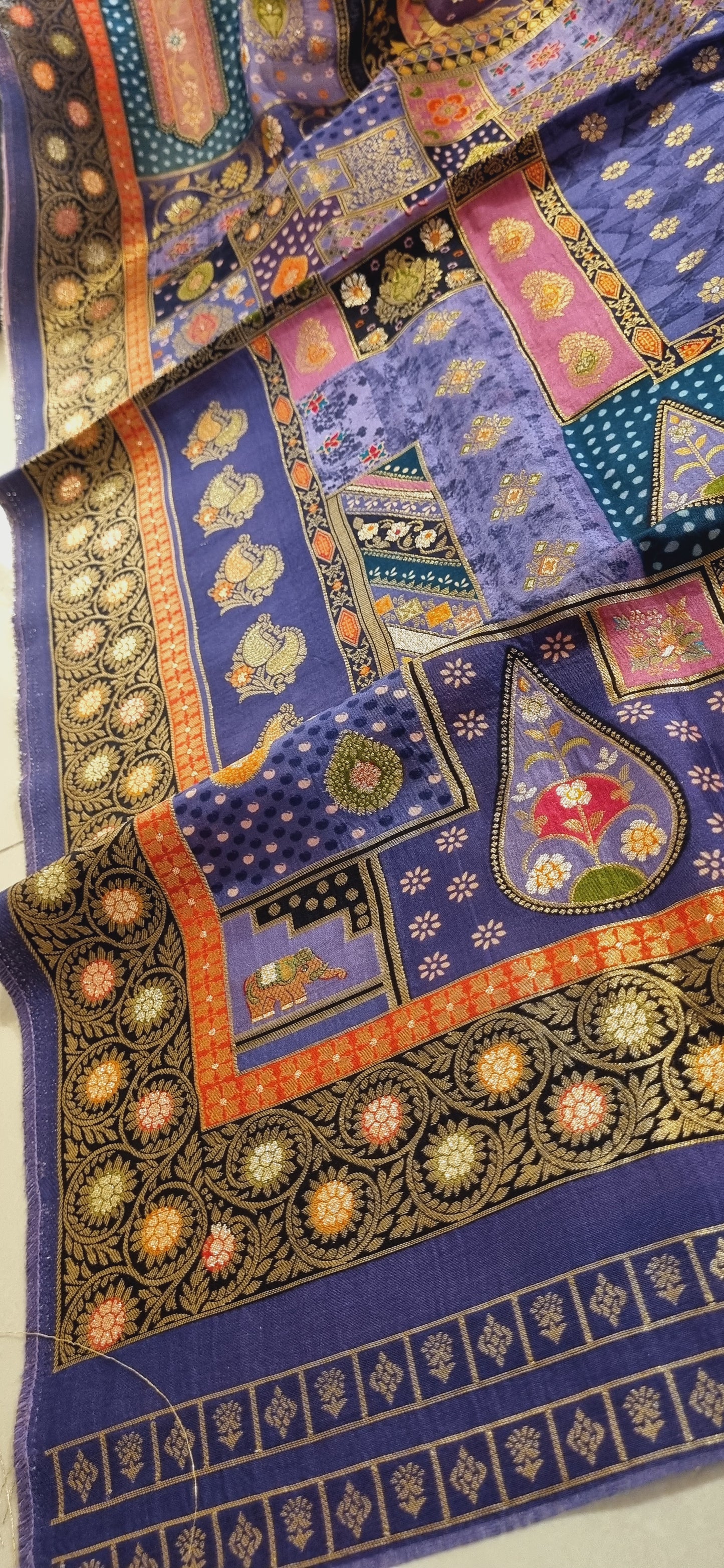 Meenakari patola silk dupatta