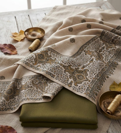 Kaani three piece: Pashmina
