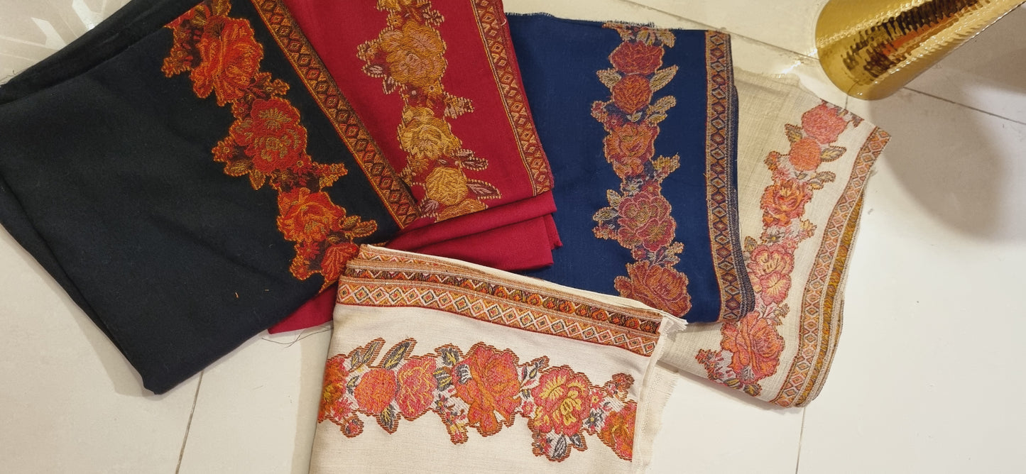 Woollen pashmina kaani shawls