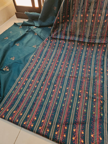 Lawn embroidered two piece