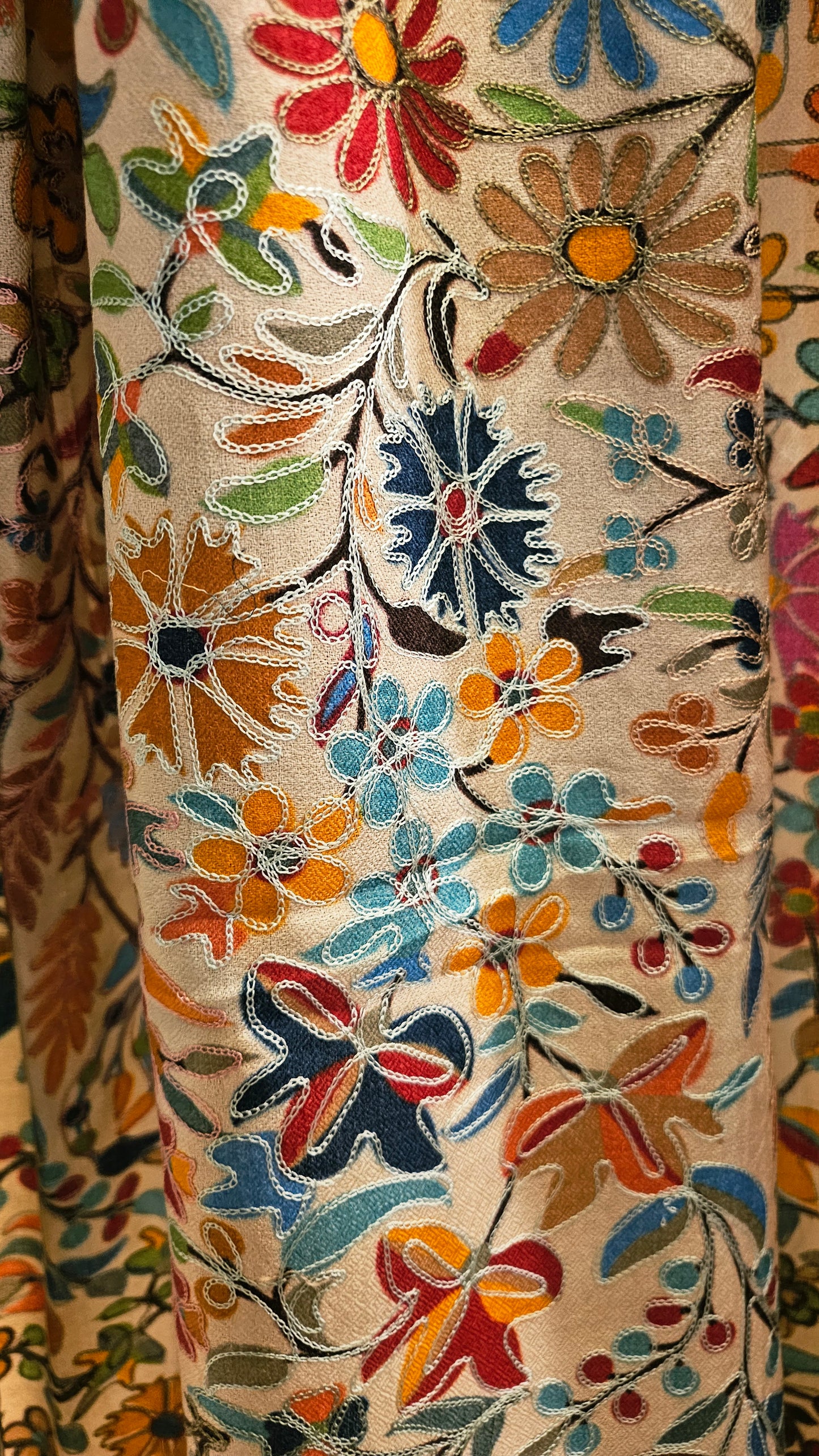 Reelkar embroidered: Pashmina