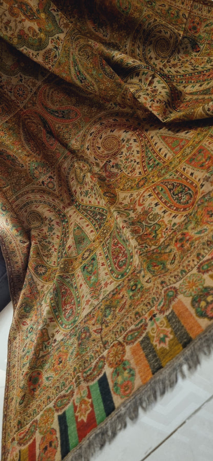 Reversible persian kaani shawl