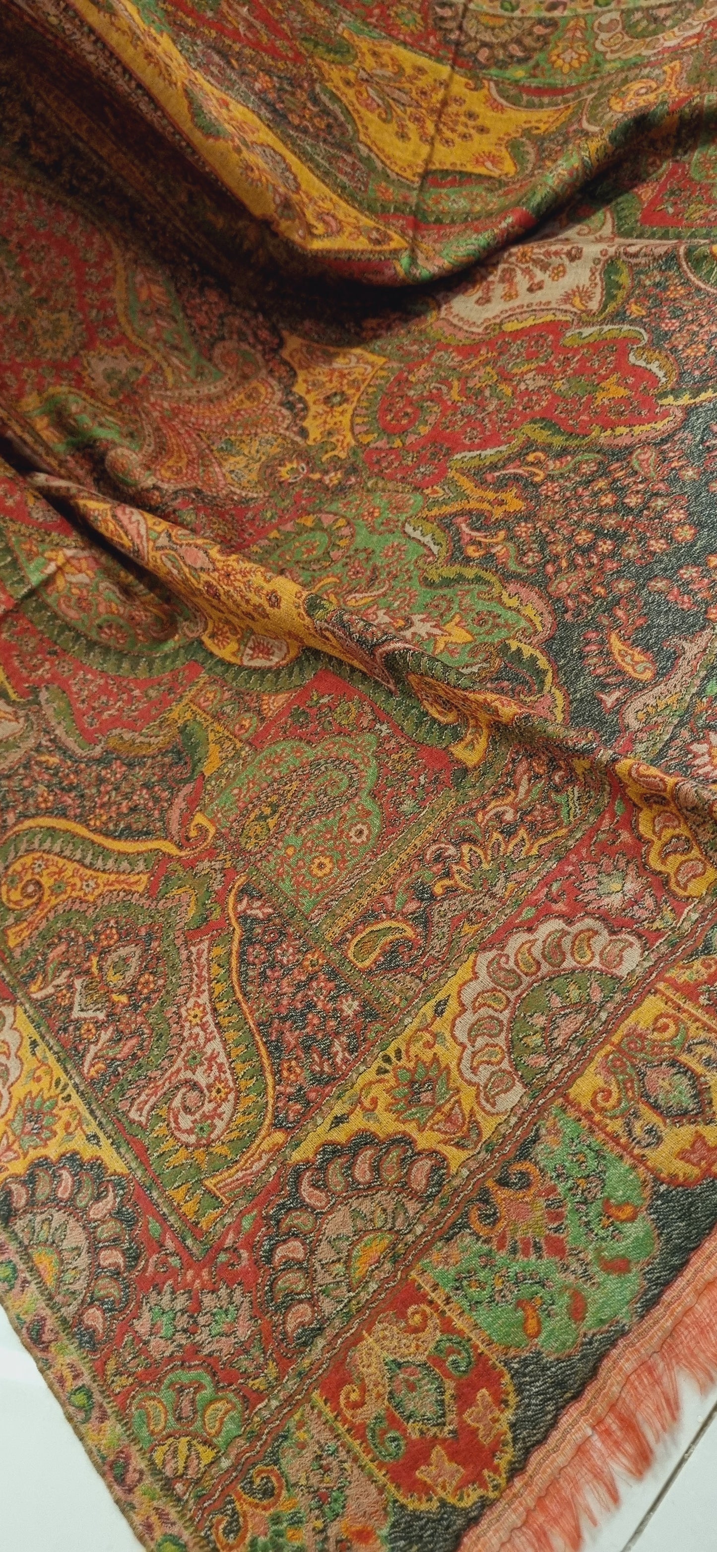 Reversible persian kaani shawl