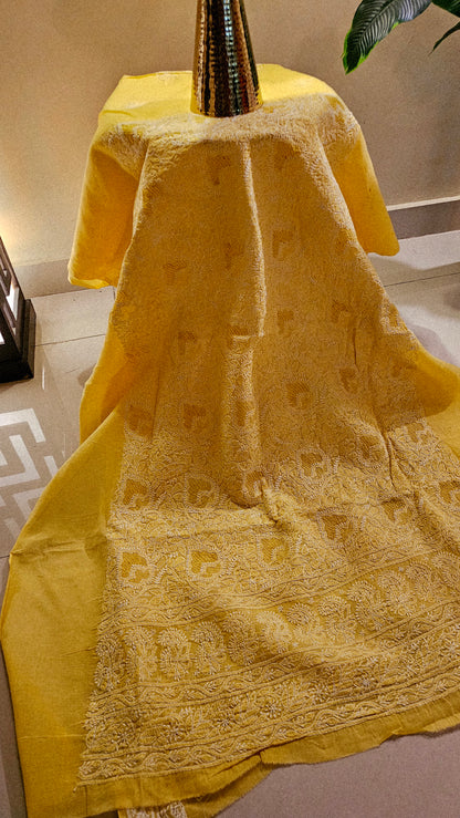 Basic chikankari shirt piece