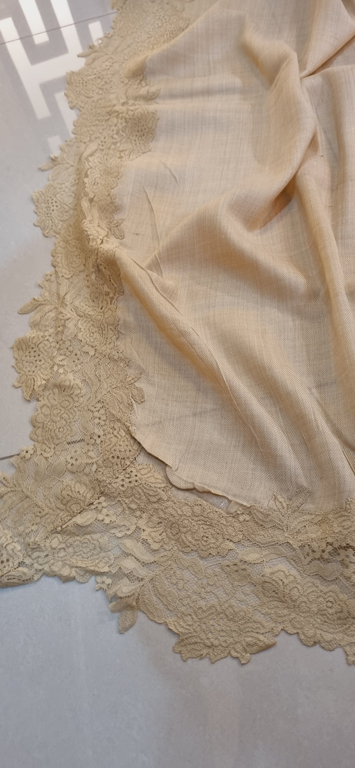 Pashmina chantilly shawl