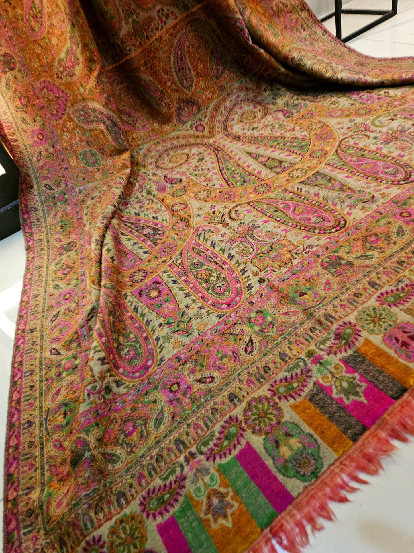 Tabraiz persian kaani pashmina shawl