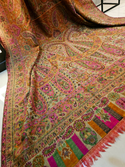 Tabraiz persian kaani pashmina shawl