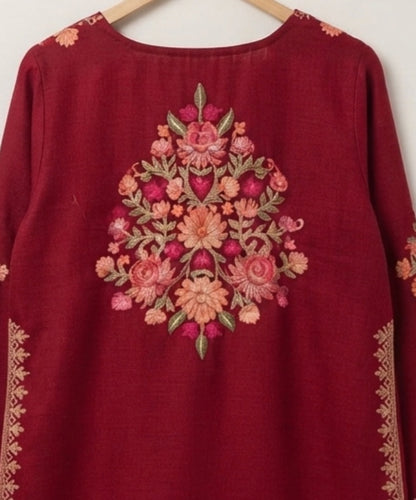 Embroidered Kurta Trouser: Pashmina