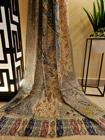 Reelkar embroidered silk dupatta