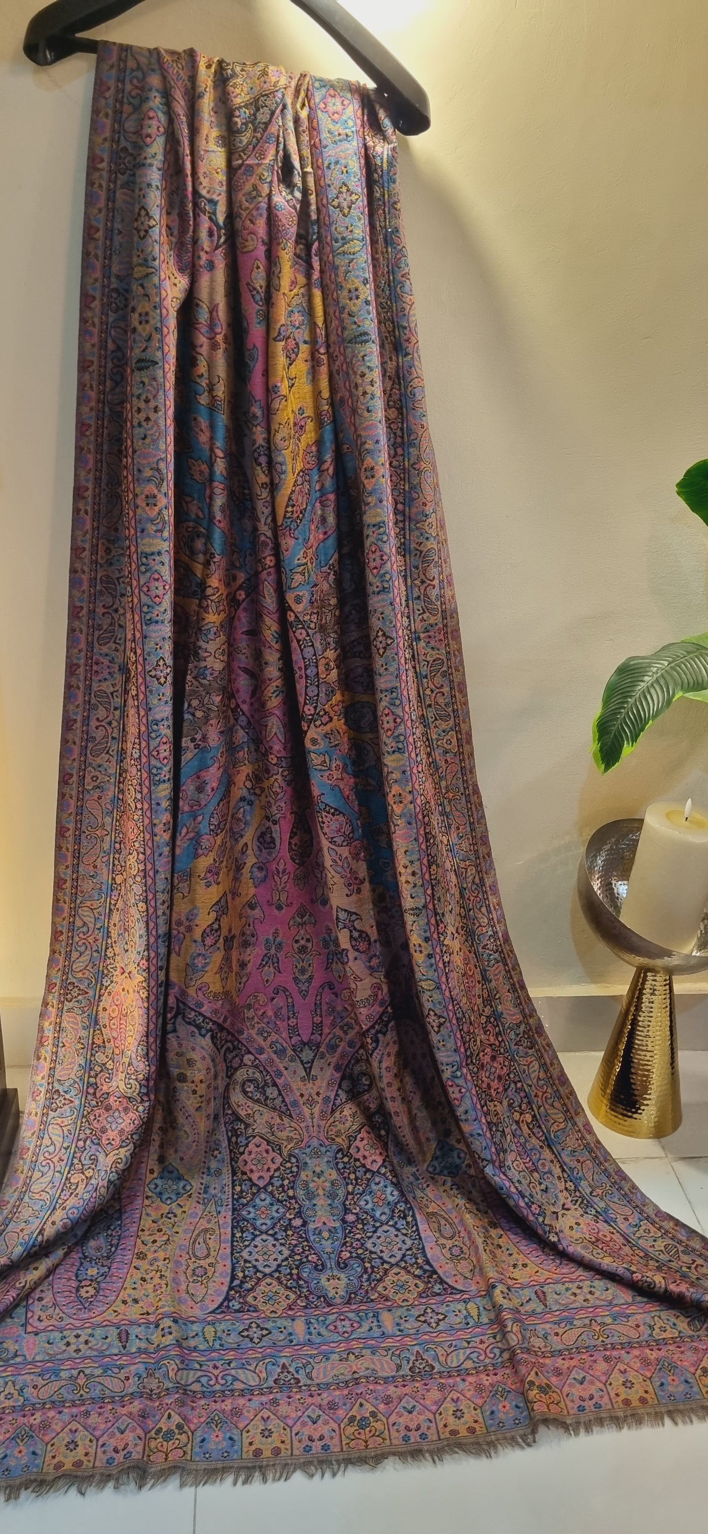 Pashmina reversible Persian kaani shawl