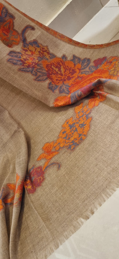 Woolen pashmina kaani shawl