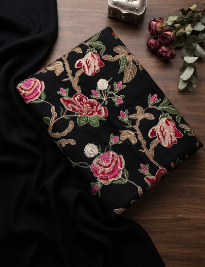 Embroidered 3 Piece: Pashmina