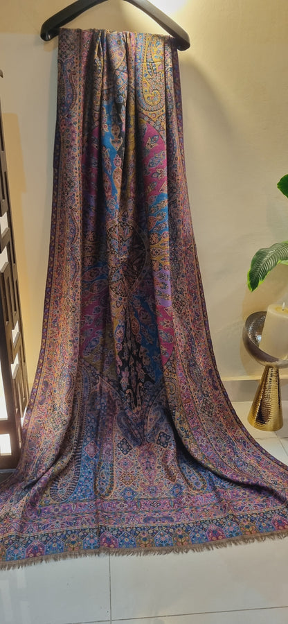Pashmina reversible Persian kaani shawl