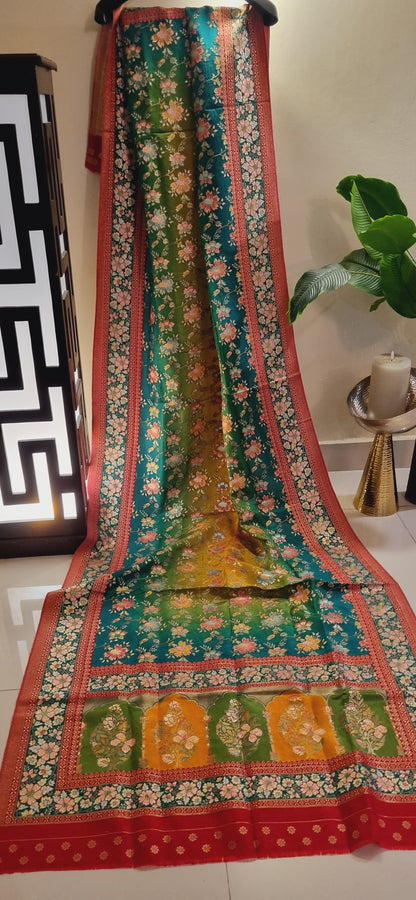 Meenakari patola silk dupatta