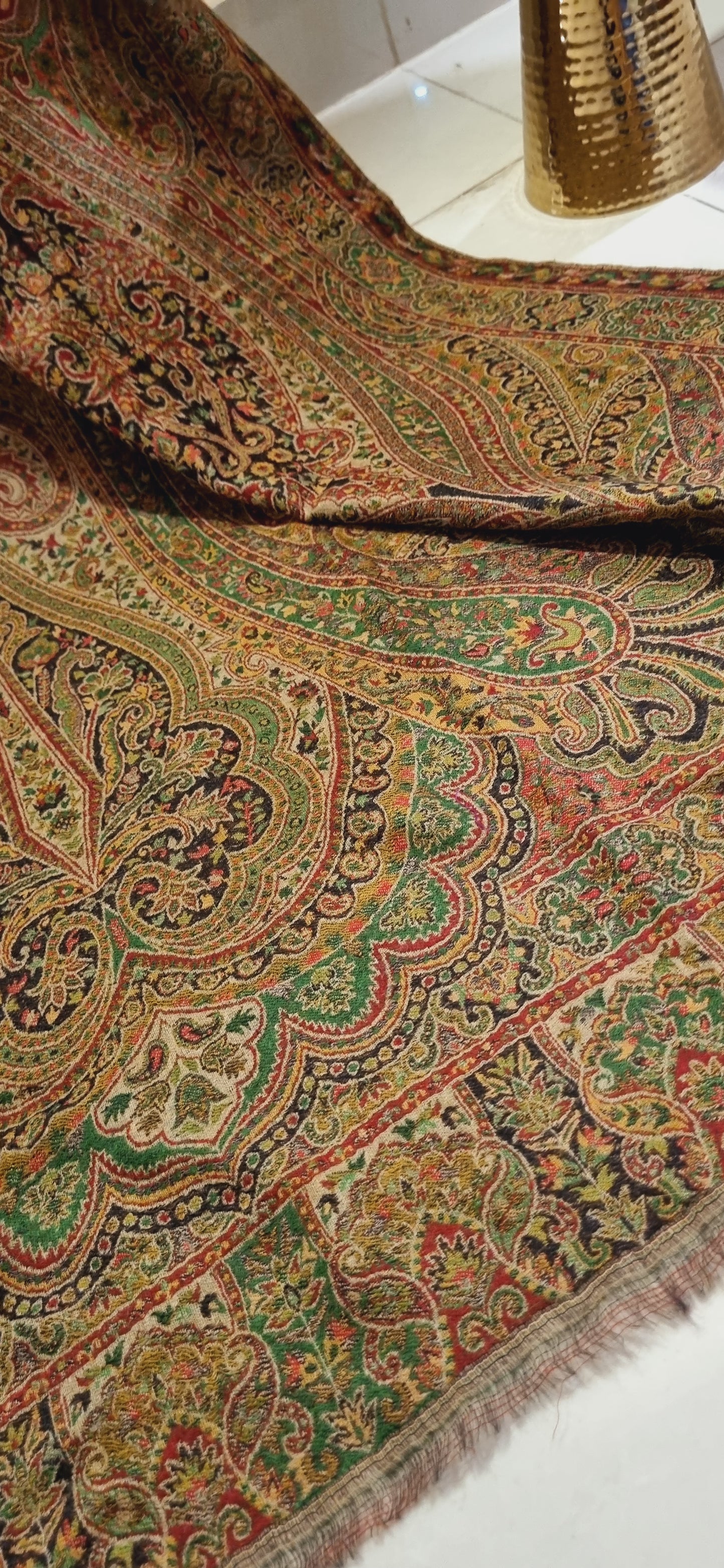 Persian reversible kaani pashmina shawl