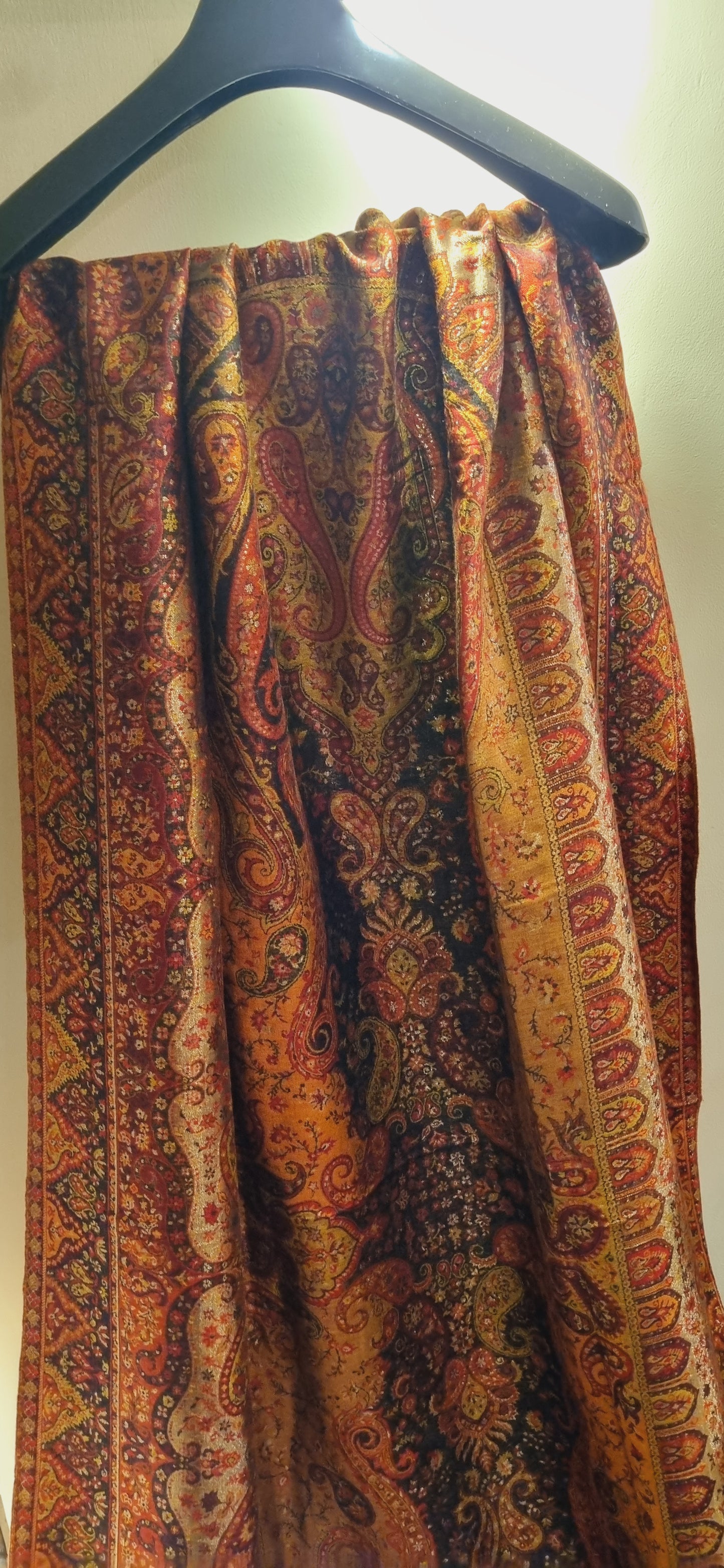 Reversible moonlight gandhara kaani shawl