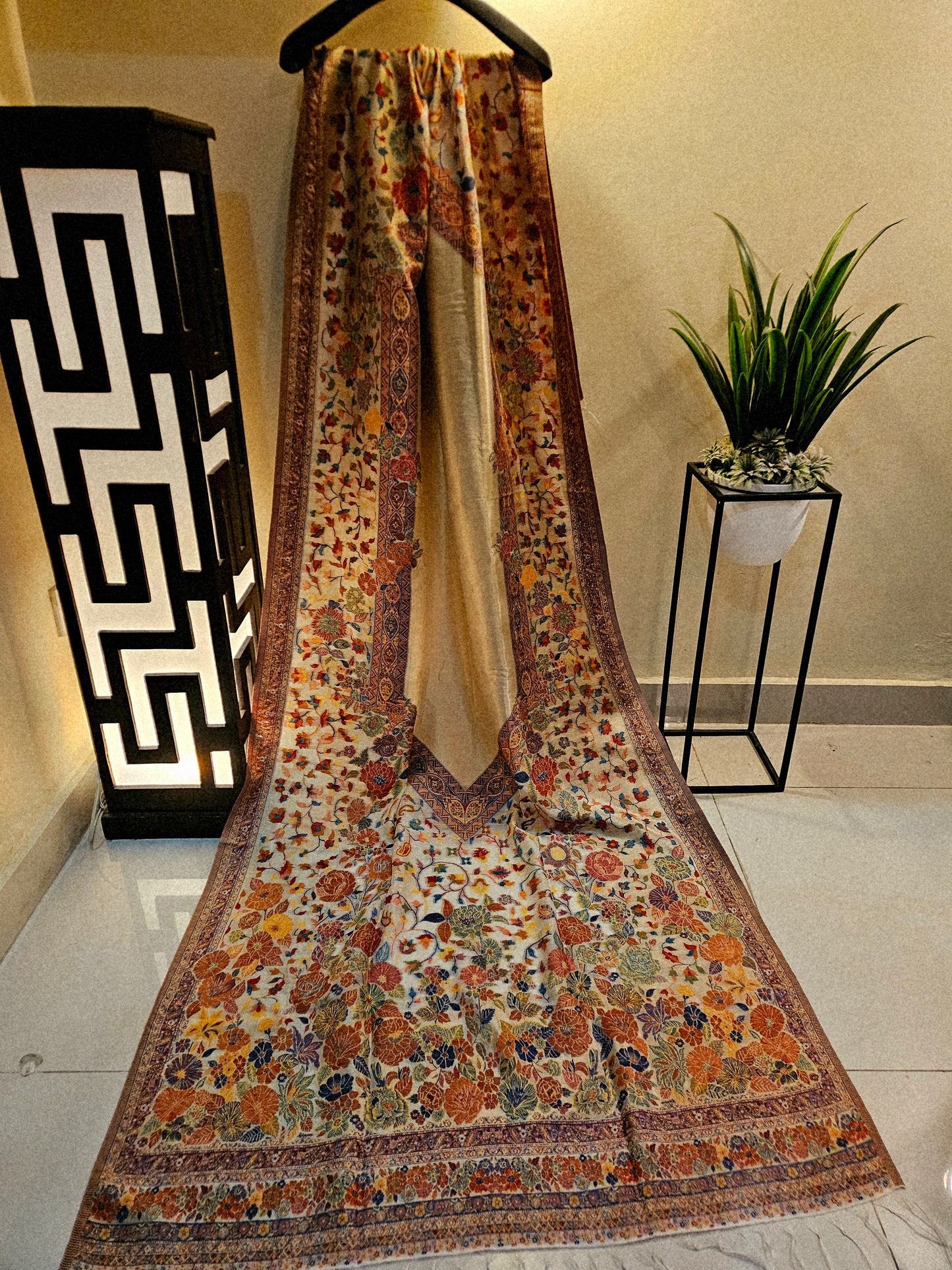 Silky moonlight kaani shawl/ dupata