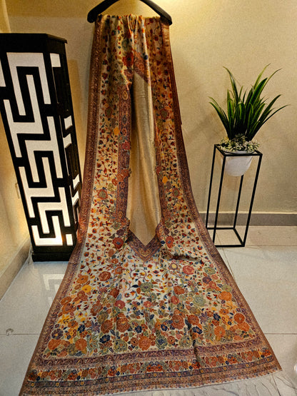 Silky moonlight kaani shawl/ dupata