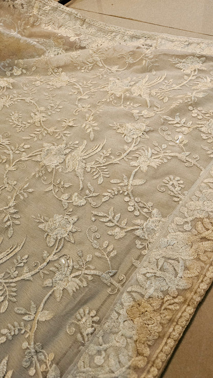 Georgete embroidered dupata