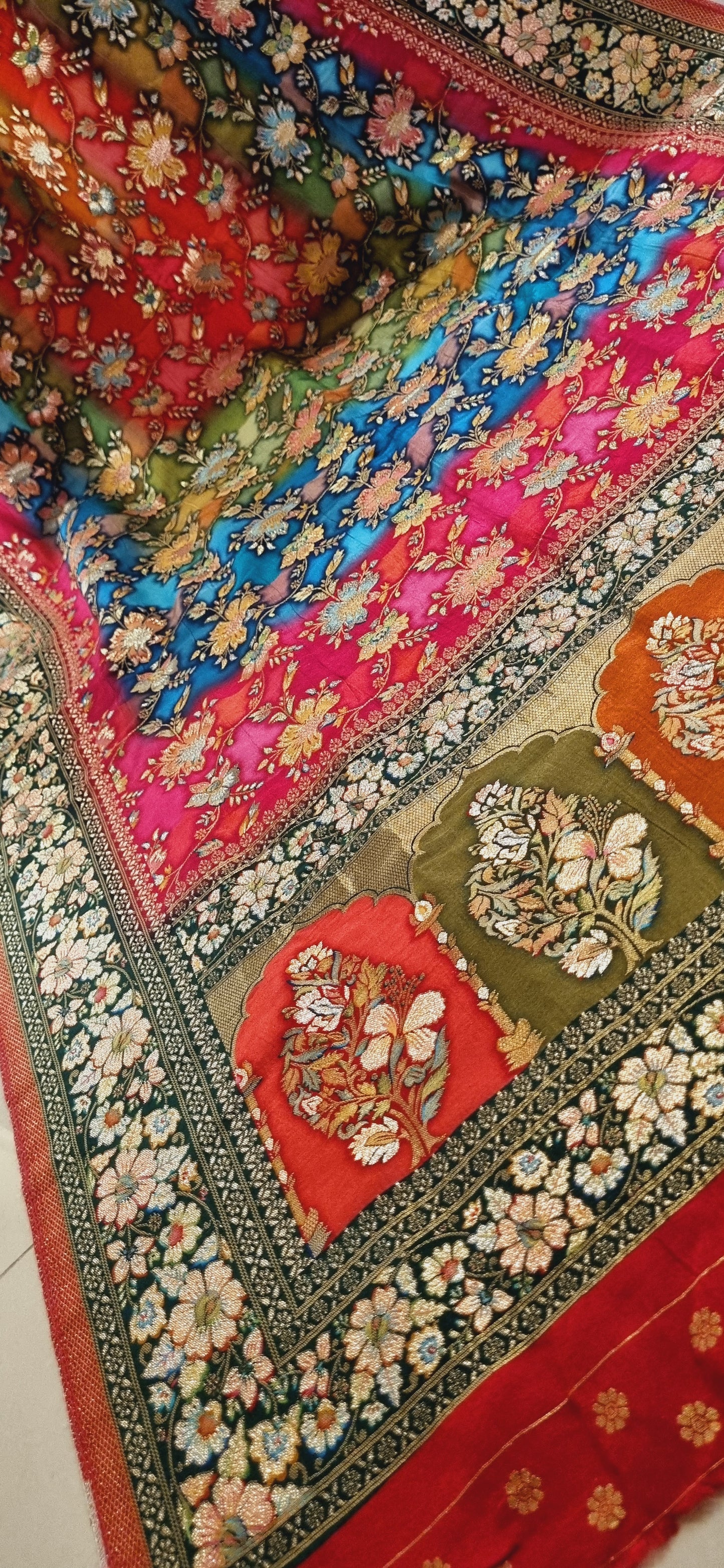 Meenakari patola silk dupatta
