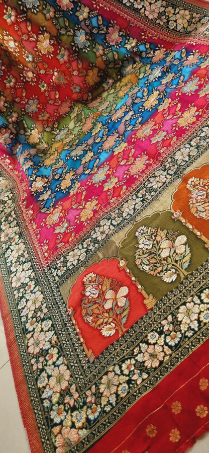 Meenakari patola silk dupatta