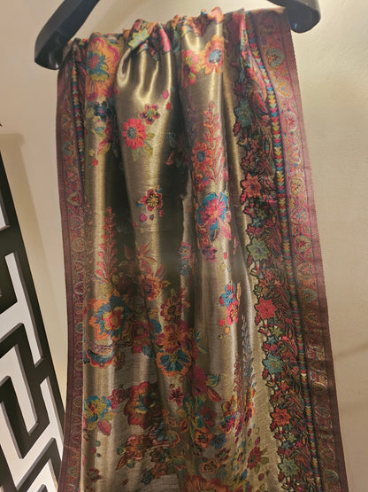 Silky moonlight kaani shawl