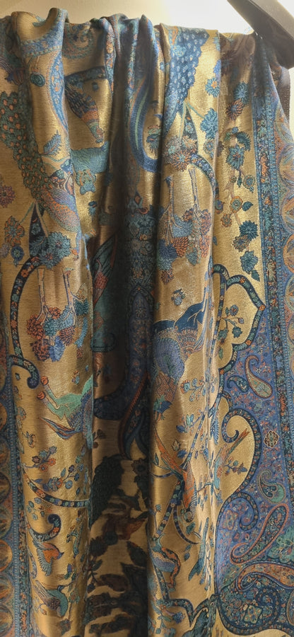 Laila's moonlight silky kaani shawl